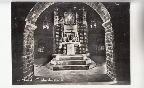 BF33018 tomba del santo assisi italy front/back image