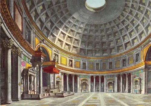 BR23153 Roma Interno del Pantheon italy
