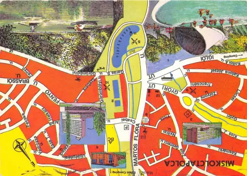 BC60189 Karten Cartes geographiques Hungaria Miskolctapolca