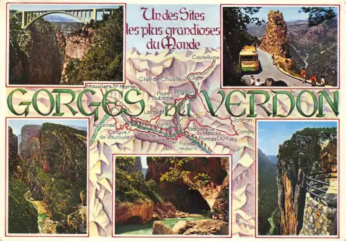 BC60164 Karten Cartes geographiques Gorges du Verdon