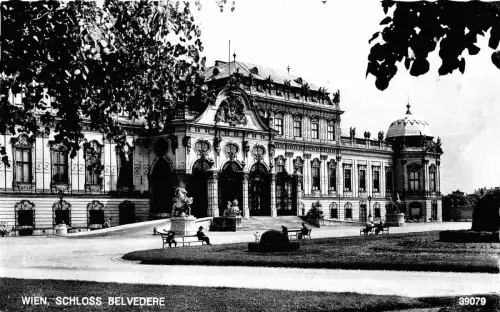 B4344 Austria Wien Schloss Belvedere 1971 Front/Back Scan