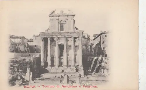 BF32686 roma tempio di antonio e foastina italy front/back image
