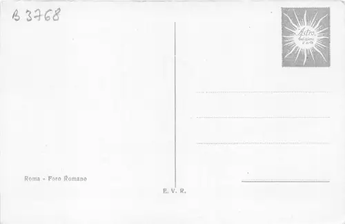 B3768 Italien Roma Foro Romano Front/Back Scan