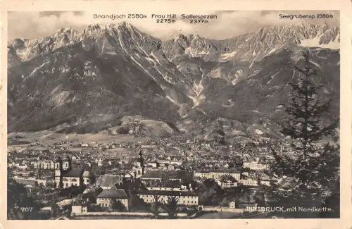 BR71459 Innsbruck mit Nordkette Echtfoto Österreich