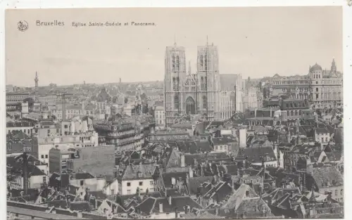 BF32579 eglise sainte gudule bruxelles belgium front/back image