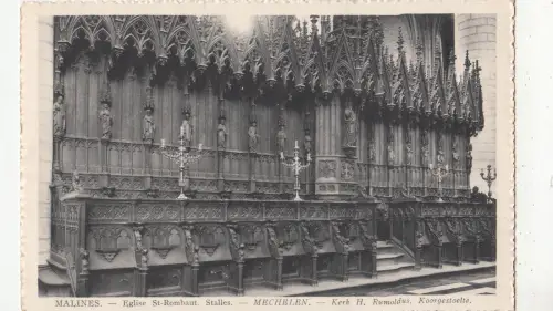 BF32737 malines eglise st rombaut stalles mechelen belgien front/back image