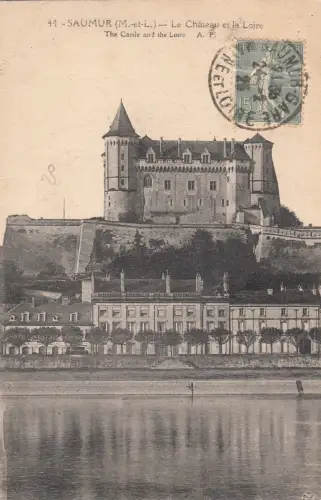BF11360 et la loire le chateau saumur france front/back image