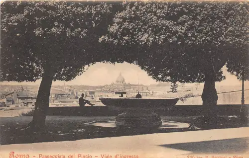 BR32708 Roma Passeggiata del Pincio Italien