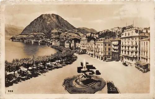 B20199 Lugano Fontana Bossi Quai e Monte S Salvatore