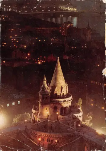 B83595 budapest latkep a halaszbastyaval ungarn