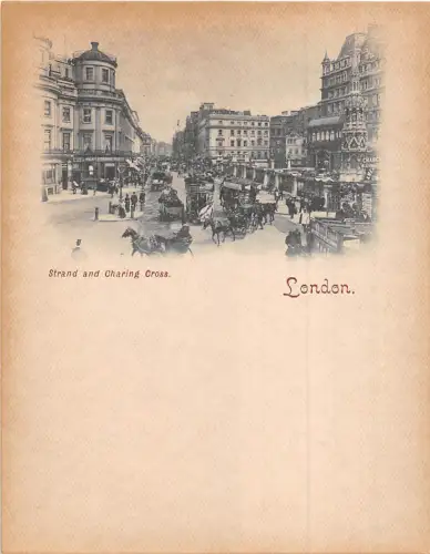Br34322 London Strand and Charing Cross England