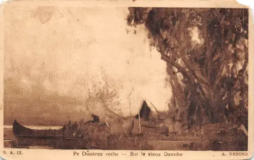 B25585 Sur le vieux Danube Pe Dunarea Veche Eckschnitt Rumänien Tulcea