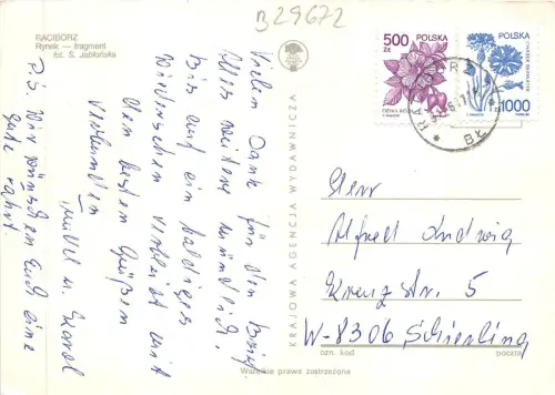 B29672 Raciborz Rynek Fragment Polen