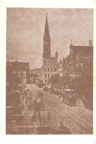 BT3063 Dlugi targ i Ratusz Glownego Miasta langemarkt danzig Polen