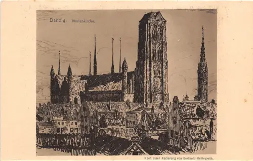 B86645 danzig gdansk marienkirche polen