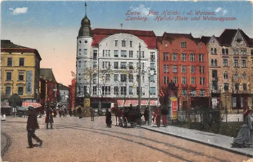 B76572 Polen Ukraine Lwow Lemberg Halicki Platz Militärpost