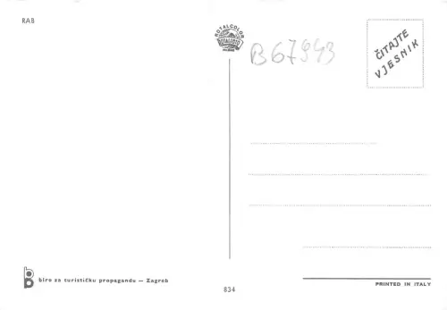 B67943 Kroatien Rab Panorama