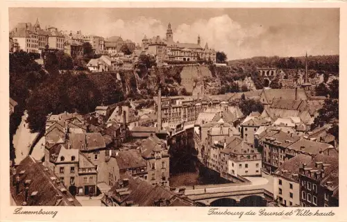 Br35793 Luxembourg Faubourg du Grund et Ville Haute luxembourg
