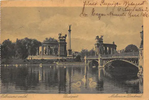 B36432 Budapest Millenium Denkmal Ungarn
