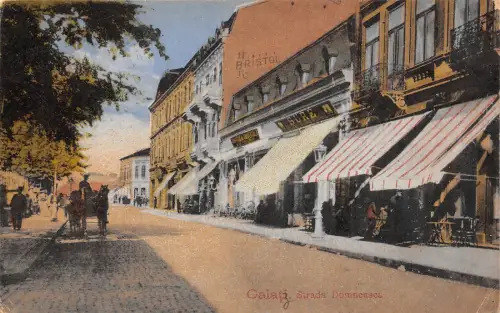 B76461 galati galatz strada domneasca chariot romania