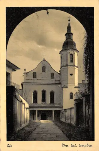 b9911 des dej cluj romania rom cath templom