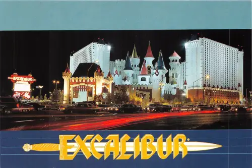 Lot 6 Las Vegas Nevada USA Excalibur Hotel Casino von Knight Mittelalter Fantasyland