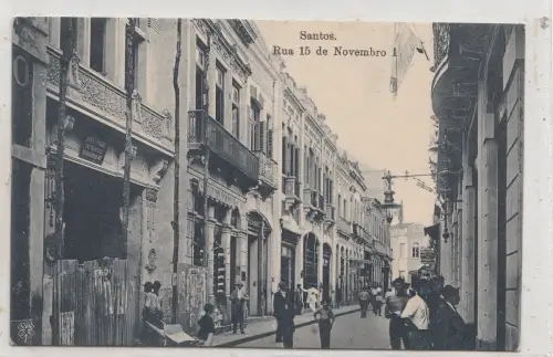 B82335 santos rua 15 de novembro Brazil front back image