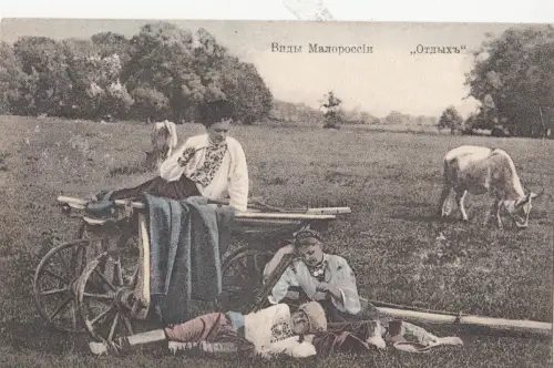 B79201 Typen Kuh Kostüm I Ukraine Vorder-/Rückseite Bild