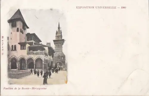 B78788 pavillon de la bosnie hertegovine sarajevo bosnia scan front/back image