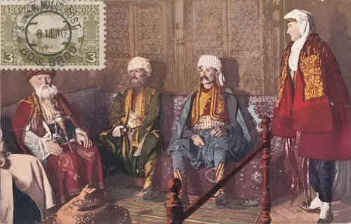 B78794 Typen Folklore Kostüm Bosnien Scan Vorder-/Rückseite Bild