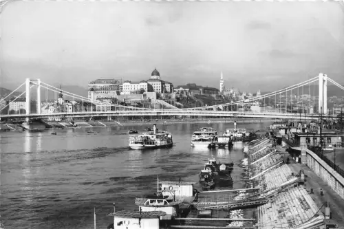 B3366 Schiff Bateaux Budapest 1965 Front/Back Scan