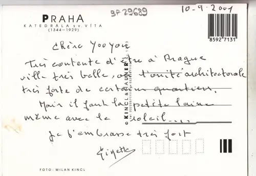 BF29689 kathedrala sv vita praha czech republic front/back image