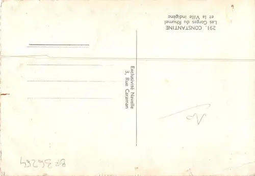 BF36254 constantine les gorges du rhumel algeria front/back scan