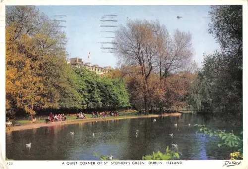 B100724 eine ruhige Ecke von St. Stephens Green Dublin Irland