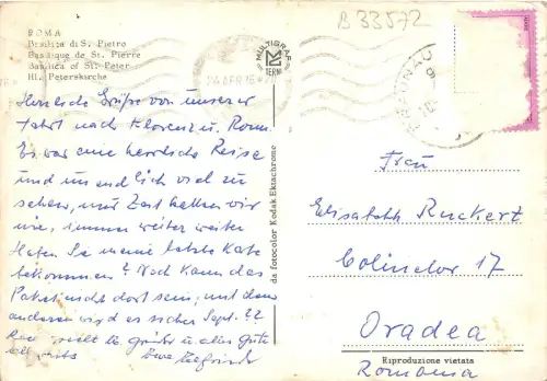 B33572 Roma Basilika St. Peter Italien