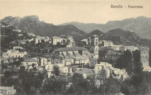 B3747 Italy Ravello Panorama Front/Back Scan