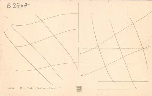 B3747 Italy Ravello Panorama Front/Back Scan
