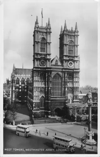 uk31019 west towers westminster abbey london echtfoto uk