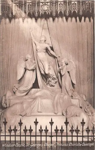 BF34340 Windsor Castle St Georges Chapel Princess Charlotte UK Front/Back Scan