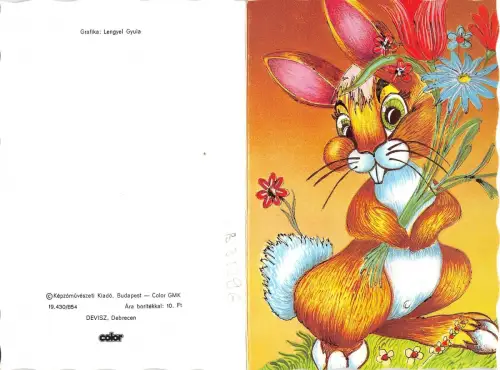 B35396 Paques Osterhase Blume Frankreich