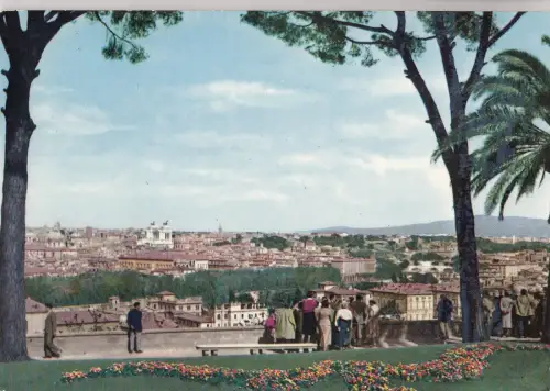 BF23653 veduta panorama dal gianicolo roma italy front/back image