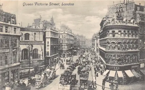 B85135 queen victoria street carters chariot car thomas glover london uk