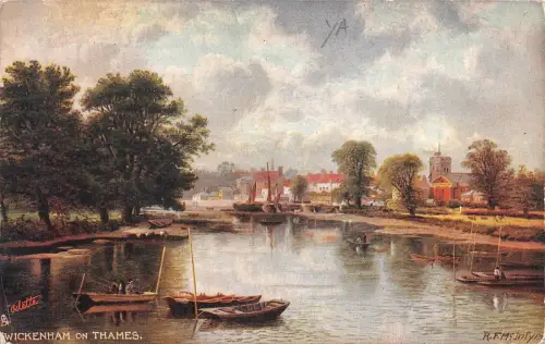 BR63187 Twickenham auf der Themse Gemälde Postkarte London UK