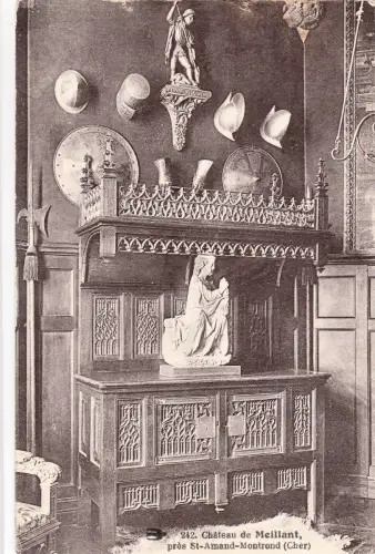 BF11375 pres st amand montrond chateau de meillant france front/back image