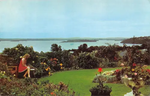 B101282 Unterer Lough Erne von der Uferstraße Nordirland 14x9cm