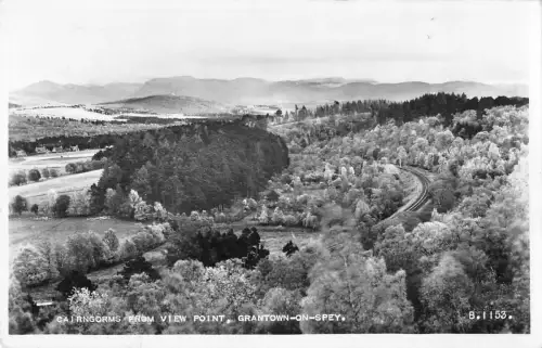 BR96864 cairngorms point grantown on spey Echtfoto Valentinstag B 1153 Schottland