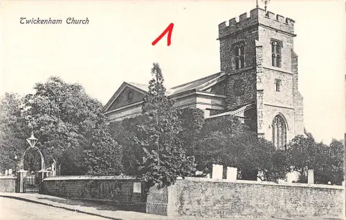 uk14471 twickenham church london real photo uk