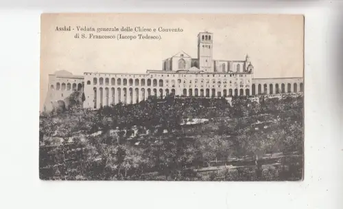 BF32397 assisi veduta generale delle chiese e convento italy front/back image