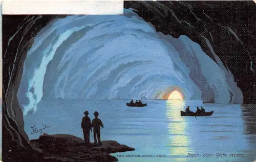 B4955 Napoli Capri Grotte azzurra Front/Back Scan