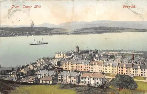uk41543 gourock from tower hill gourock scotland uk
